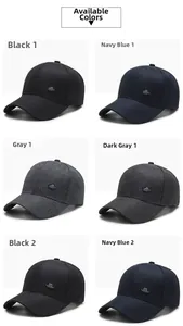 Détails des casquettes de baseball en mélange coton-polyester avec petit logo métallique