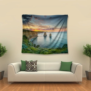 Detail der Australien Twelve Apostles Sonnenuntergang Wandteppich an der Wand