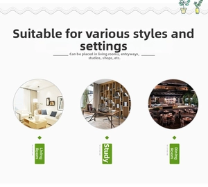 Visual guide showing artificial berry branches used in living room, study and dining room