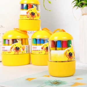 Silky oil painting sticks in yellow capsule cases with 12 to 36 colors for kids