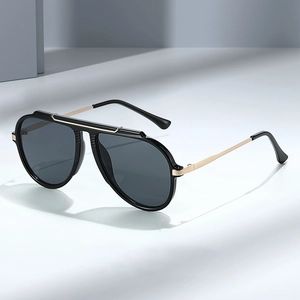 Aviator Sunglasses UV400 Protection PC Metal Big Frame Retro Fashion Driving Outdoor Eyewear For Men Women