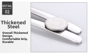 Macro detail of the thickened 304 stainless steel material showing durable construction