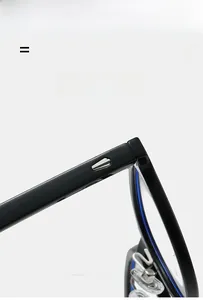 Macro detail of TR90 glasses frame showing metal hinge and silver droplet decoration