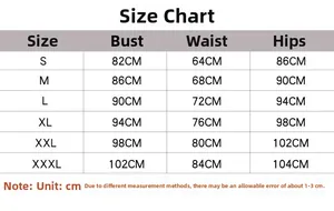 Detailed size chart for evening gown showing bust waist and hips measurements in cm