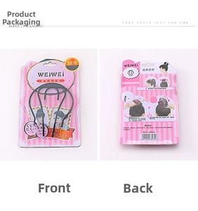 Detail of DIY bun hair tool packaging with illustrated step-by-step usage instructions