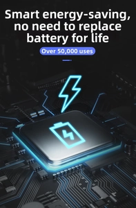Internal smart chip diagram showing ultra-low power and 50000+ uses battery life