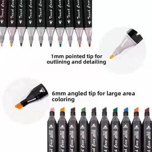 Dual-tip markers with 1mm fine and 6mm broad points for detailed art and broad shading