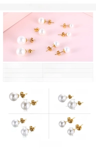 Tableau détaillé des tailles de boucles d'oreilles perles acier de 6mm à 12mm