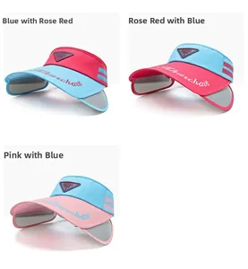 Detail of outdoor sun hat featuring adjustable wide brim and embroidered logo accents