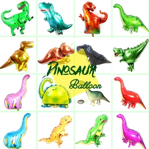 Dinosaur Aluminum Foil Balloons Cartoon Jurassic Animal Theme Kids Birthday Party Decoration Toy Novelty