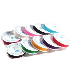 Colorful 1.0mm elastic crystal string rolls for DIY handmade jewelry and beaded bracelets