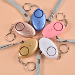 Personal Security Alarm Keychain High Decibel Emergency Siren With LED Light Self Defense For Women Children Elderly
