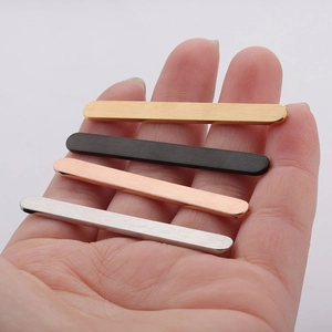 Polished 5mm stainless steel DIY ring bars in gold, black, rose gold, and silver finishes