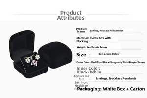 Macro shot of velvet jewelry boxes for earrings and necklaces in various colors