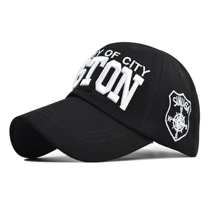 Cotton Baseball Cap 3D Letter Embroidery Adjustable Sports Hat Retro American Streetwear Casual Outdoor Sun Hat