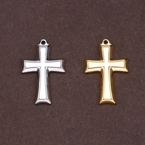 Cross Pendant Stainless Steel Angel Cross Religious DIY Jewelry Making Finding Accessory Polished Classic