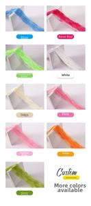 Detailed grid showing nine vibrant colors of heart-shaped string door curtain panels