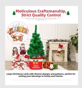 Large-sized assorted Christmas greeting cards featuring Santa Claus and snowman patterns