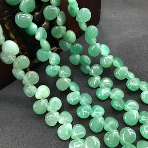 Natural green waterdrop crystal beads for DIY handmade jewelry and hairpins