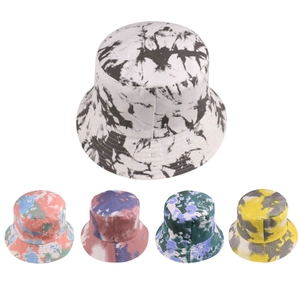 Chapeau Bob Tie Dye Réversible Protection Solaire Streetwear Extérieur Été Ombrage Souple Casquette Voyage Unisexe
