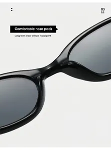 Détail des plaquettes de nez pour lunettes ovales, conçues pour un port prolongé sans trace