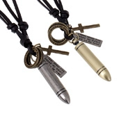 Detailed view of alloy anchor pendants in silver and bronze with engraved rectangle tags