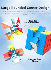 Detailed cross-section view showing internal corner block design of speed cube