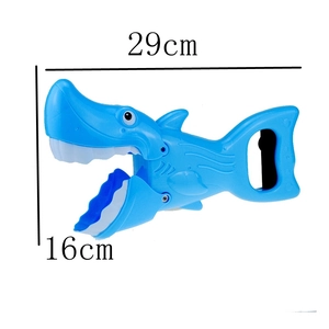 Shark grabber bath toy dimensions showing 29cm length and 16cm height for kids