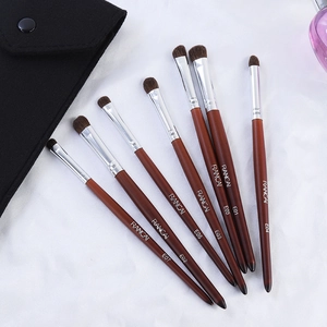 Set di 7 pennelli professionali per trucco occhi in setole naturali e legno