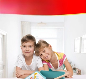 Kids playing with wooden magnetic fishing toy set to develop fine motor skills