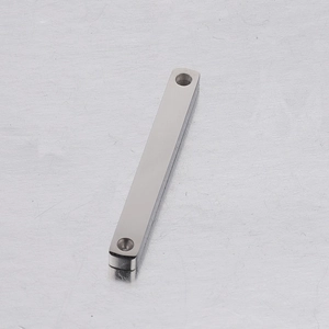Polished stainless steel rectangular pendant with dual holes for DIY jewelry making