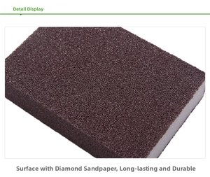 Macro shot of durable emery sponge texture for heavy-duty rust and stain removal