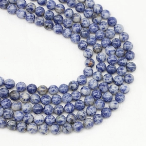 Natural blue sodalite round beads strands for DIY jewelry making and bracelets