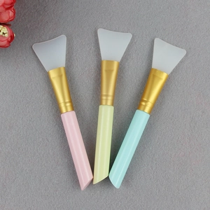 Silicone Facial Mask Brush Soft Head Applicator DIY Skin Care Beauty Tool Plastic Handle Aluminum Tube Makeup Brushes