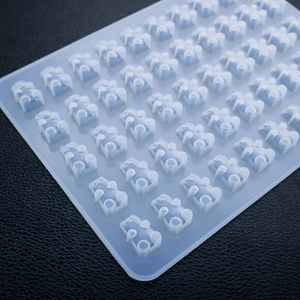 Silicone Gummy Bear Mold For DIY Candy Chocolate Epoxy Resin Aromatherapy Plaster Flexible Translucent