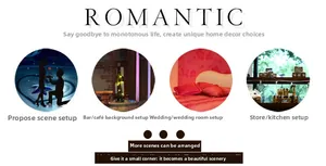 Romantic LED copper wire string lights for wedding, bar, and store decoration scenes