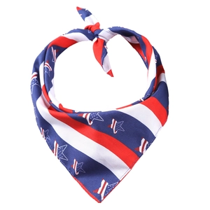 USA flag pet bandana with stars and stripes design for dogs and cats Independence Day