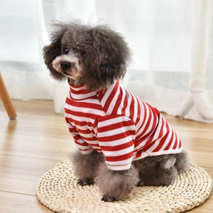 Striped Pet Dog Cotton Vest T-Shirt Breathable Summer Clothes For Small Dogs Cats Puppy Casual Puppy Shirt