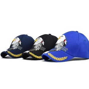 Berretti da baseball USA Eagle ricamati in blu, nero e azzurro con scritta Native Pride