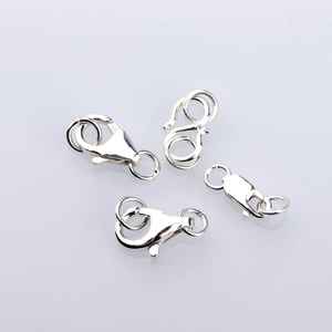 925 sterling silver lobster and S-shaped clasps for DIY necklace bracelet jewelry making