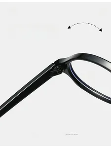 Detail view of durable metal hinge on black glossy frames with reinforced screw design