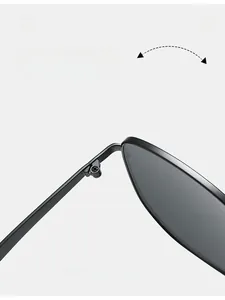 Macro shot of durable black metal hinges and textured structure on high-quality sunglasses