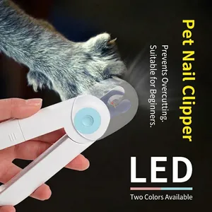 Coupe-Ongles À LED Pour Animaux Avec Lames En Acier Inoxydable Garde De Sécurité Lime Cachée Pour Trouver La Ligne De Sang