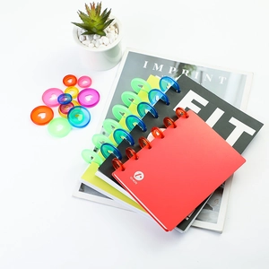 28mm colorful translucent mushroom hole binding discs for loose-leaf notebooks
