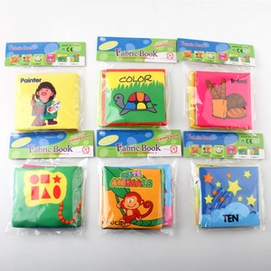 6-pack colorful baby soft cloth books for early learning and cognitive development