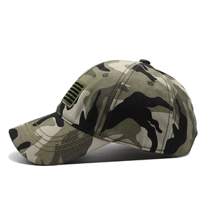 Casquette de baseball camouflage avec écusson tactique et motif jungle pour homme et femme
