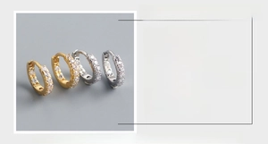 Détail de créoles en argent 925 montrant une largeur de 2,2 mm et un diamètre de 8,3 mm