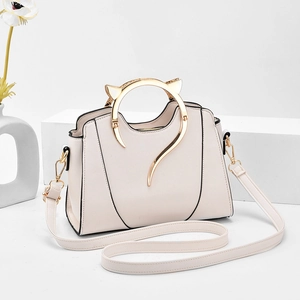 Fashion Women PU Leather Cat Ear Handle Handbag Elegant Shell Crossbody Shoulder Bag For Daily Casual Lady Handbag