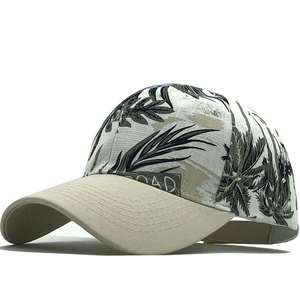 Baseball Kappe Baumwolle Sonnenschutz Outdoor Reise Tropischer Blumenmuster Verstellbarer Hut