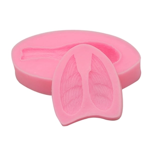 3D anatomical lung shape pink silicone mold for resin craft and chocolate decoration